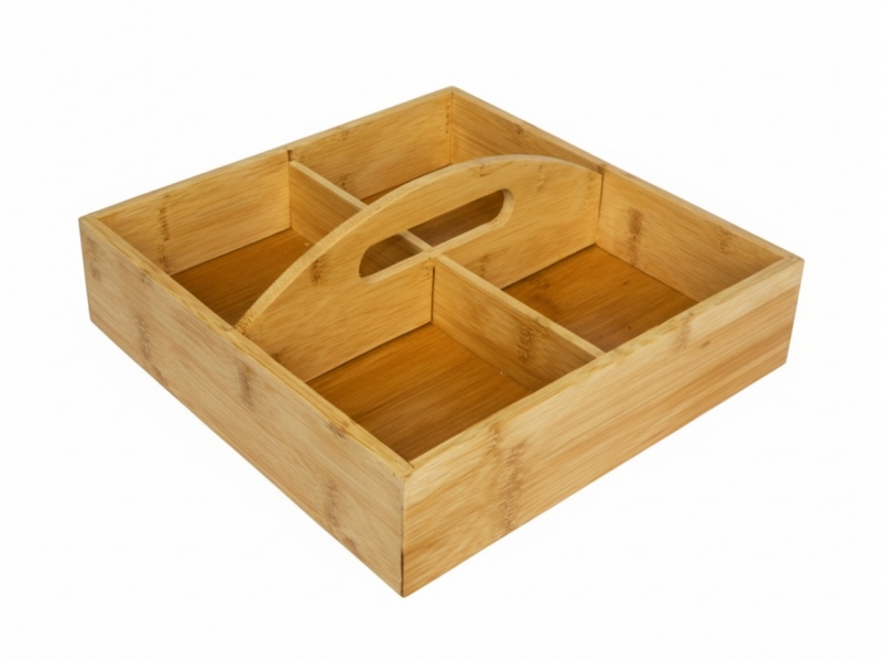 Bamboo kitchen organizer